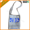 Reusable PP non woven grocery shoulder bag with big customized logo